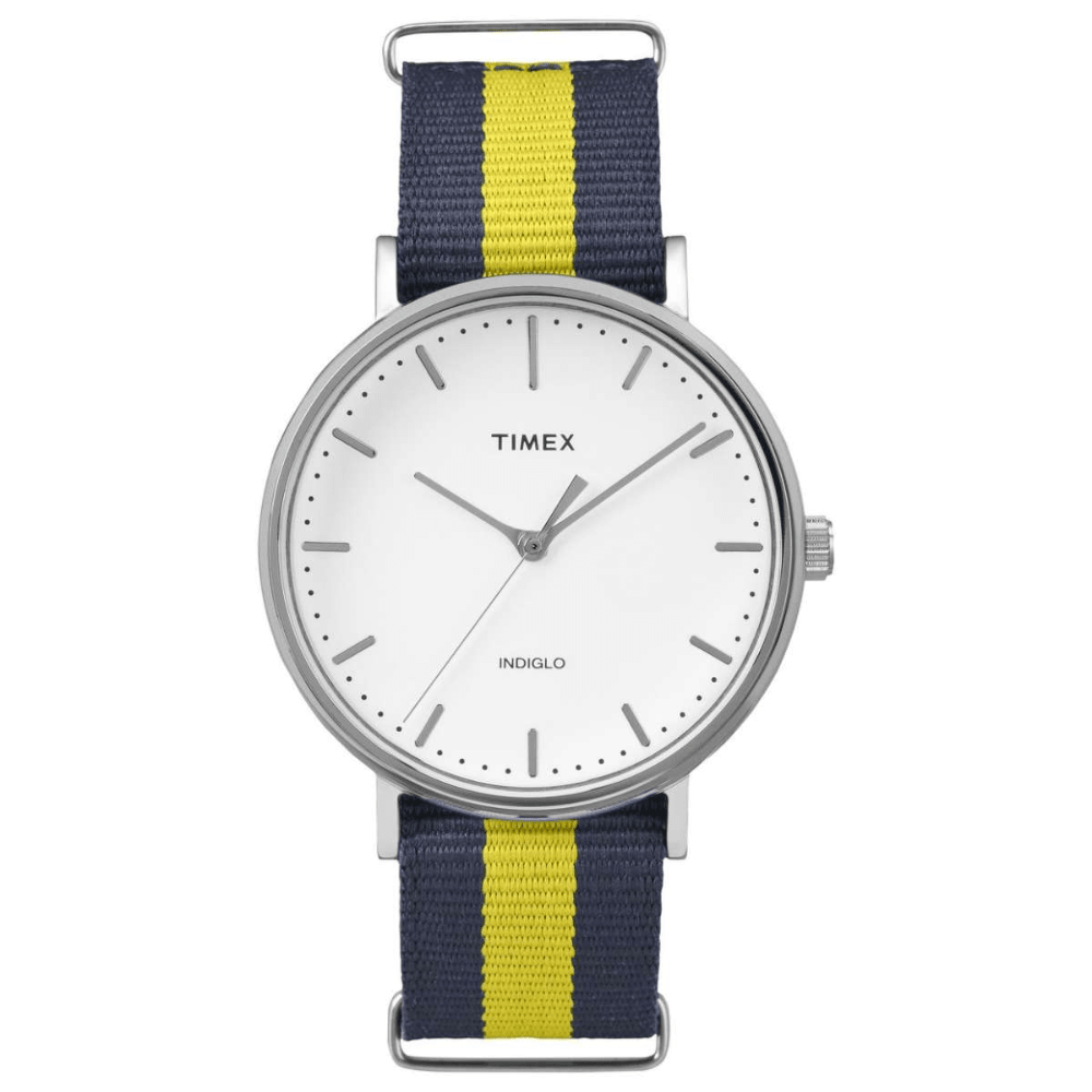 RELOJ TIMEX WEEKENDER TW2P90900ZM INDIGLO PLATEADO UNISEX1
