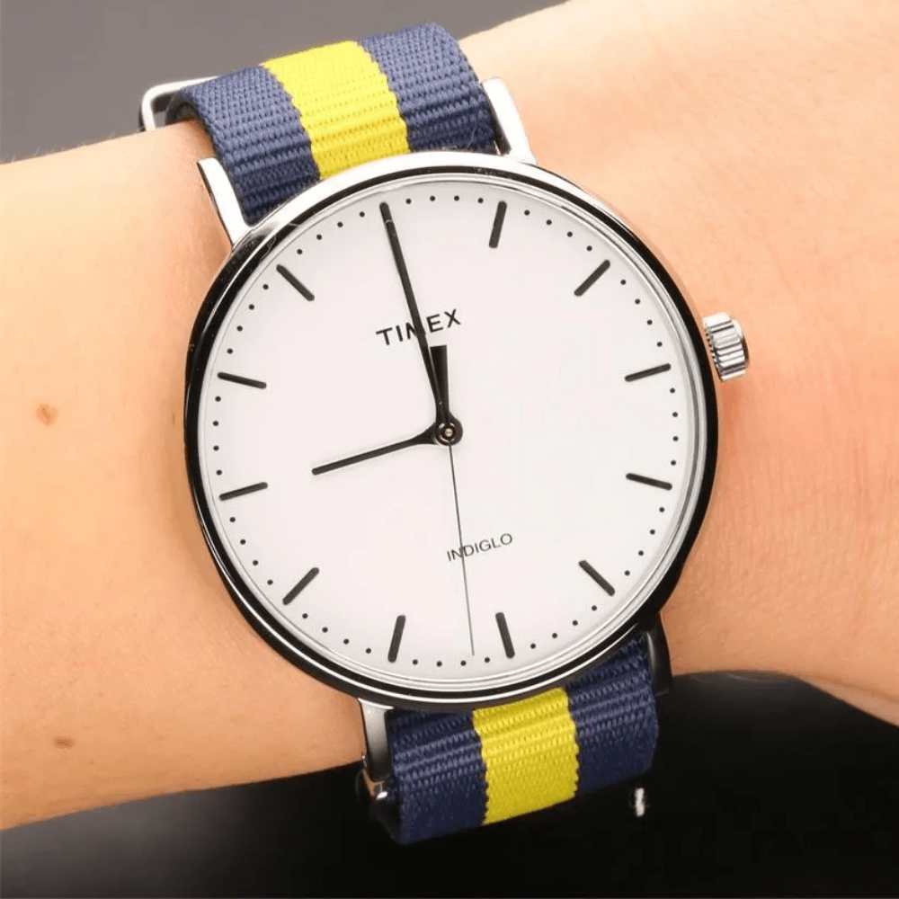 RELOJ TIMEX WEEKENDER TW2P90900ZM INDIGLO PLATEADO UNISEX2