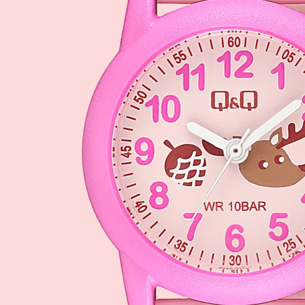 RELOJ Q&Q V22A-015VY ROSADO NIÑA2