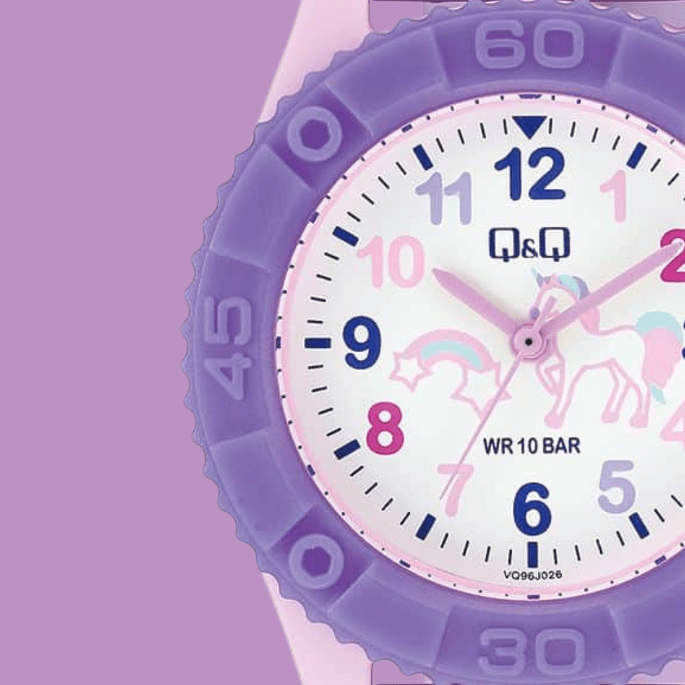 RELOJ Q&Q VQ96J026Y LILA NIÑA2