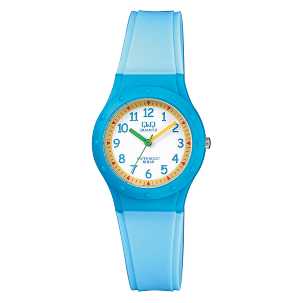 RELOJ Q&Q VR75J001Y CELESTE NIÑO1