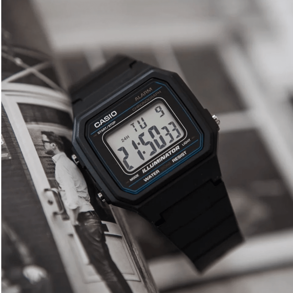 Reloj Casio Vintage W-217H-1AVDF Retro Digital Negro Unisex3