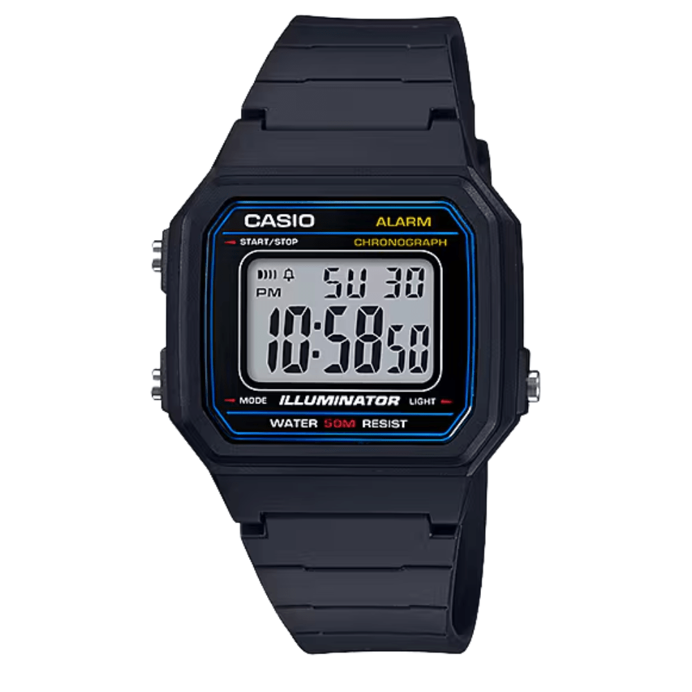 Reloj Casio Vintage W-217H-1AVDF Retro Digital Negro Unisex4