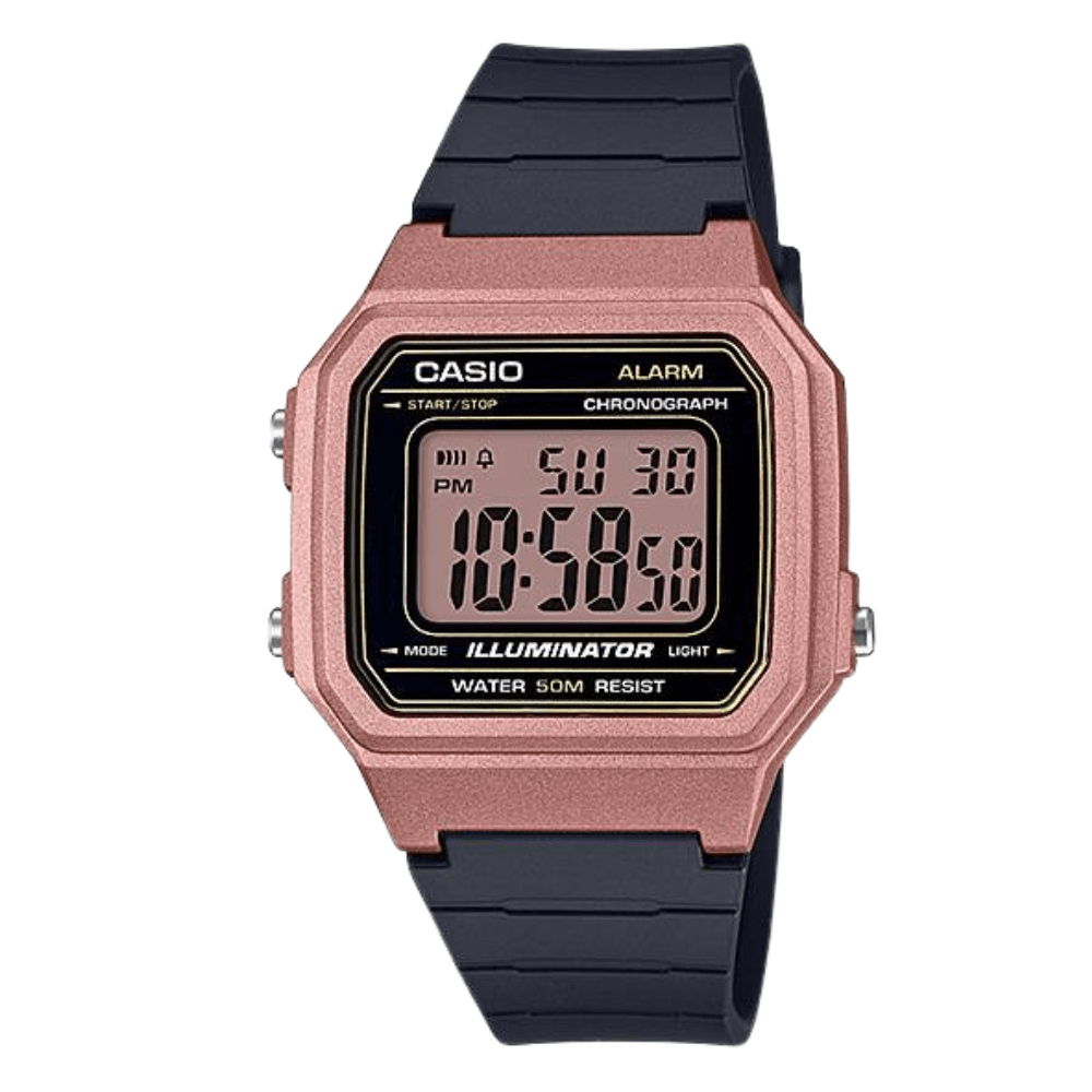 Reloj Casio Vintage W-217HM-5AVDF Retro Digital Golden Rose Unisex5