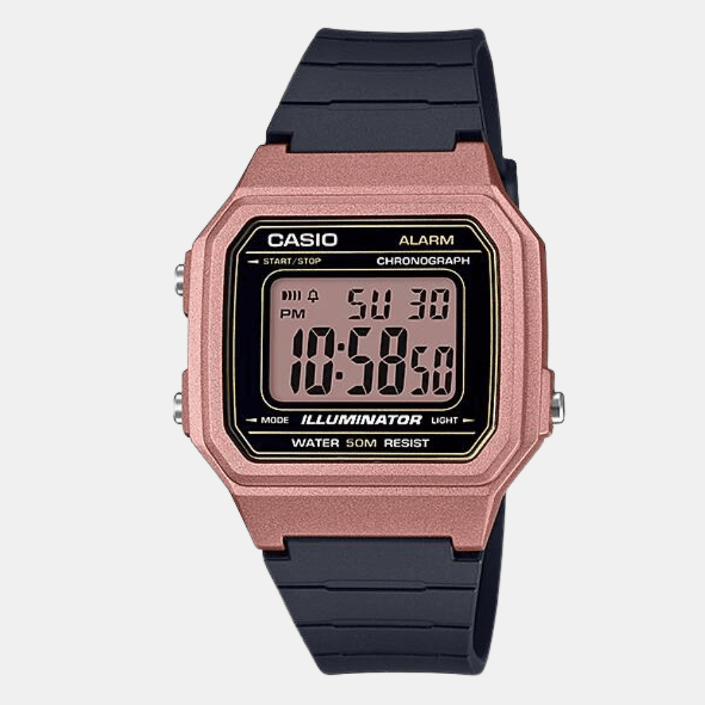 Reloj Casio Vintage W-217HM-5AVDF Retro Digital Golden Rose Unisex1