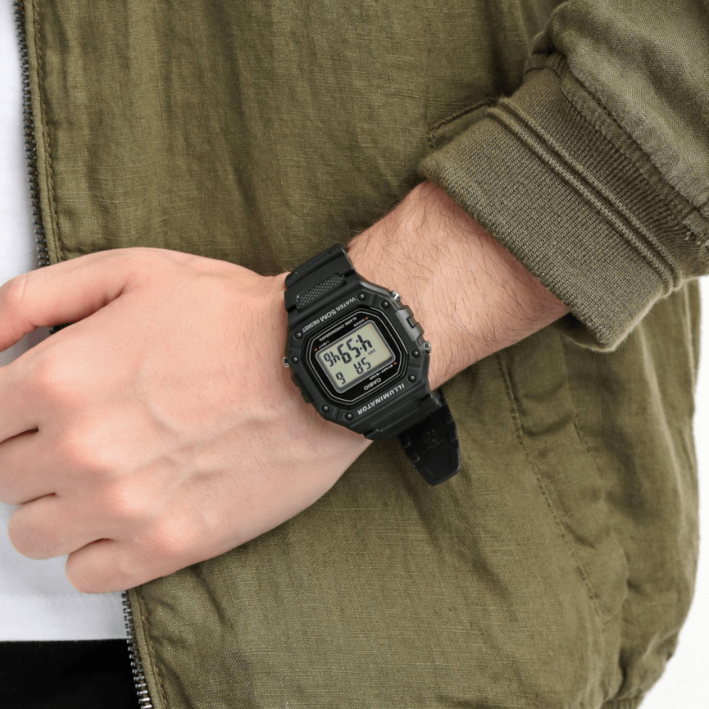 Reloj Casio Deportivo W-218H-1AVDF Resina Digital Negro Hombre2