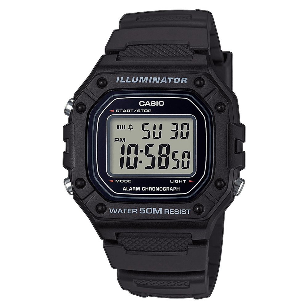 RELOJ CASIO W-218H-1AVDF ILLUMINATOR DIGITAL NEGRO1