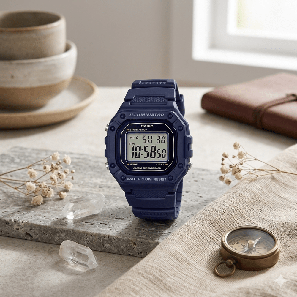 Reloj Casio Deportivo W-218H-2AVDF Resina Digital Azul Hombre5