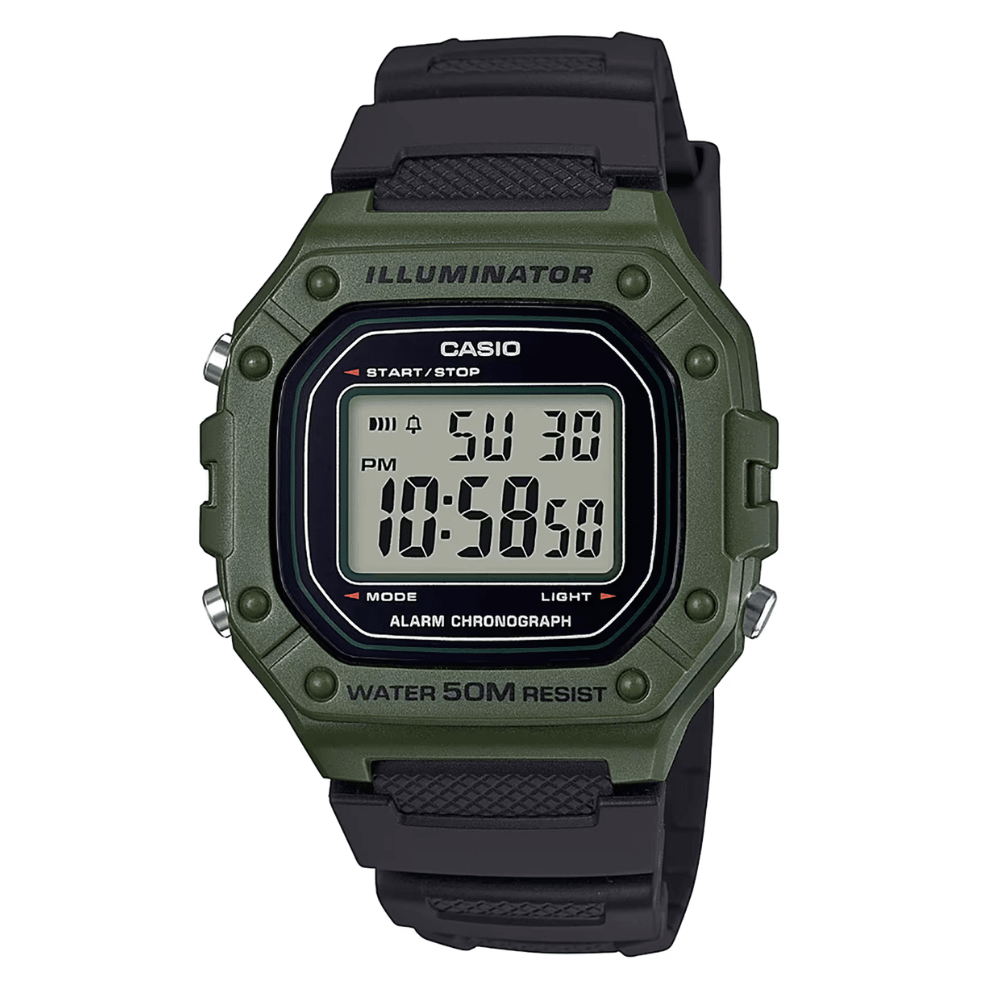 Reloj Casio Deportivo W-218H-3AVDF Resina Digital Verde Hombre5