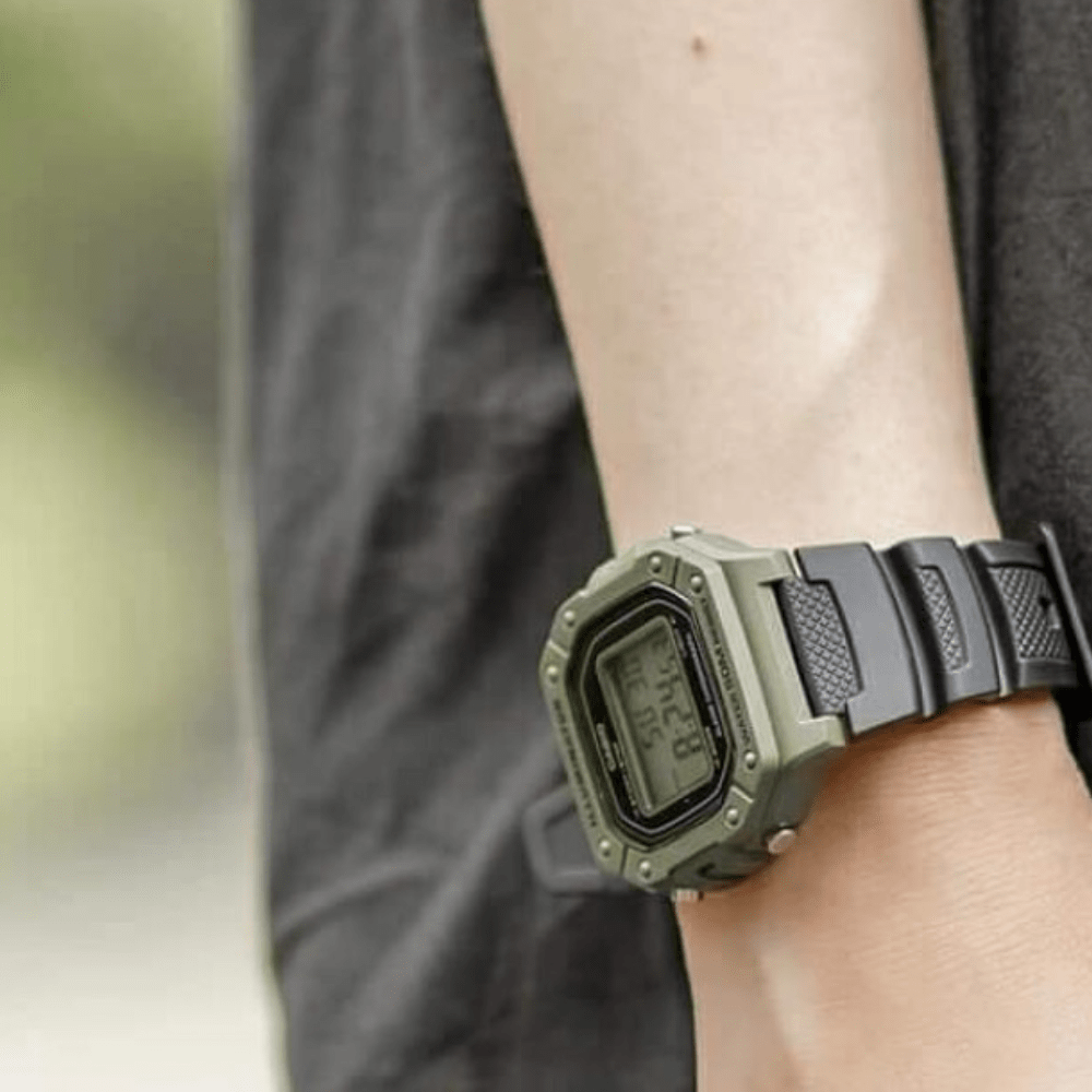 Reloj Casio Deportivo W-218H-3AVDF Resina Digital Verde Hombre2