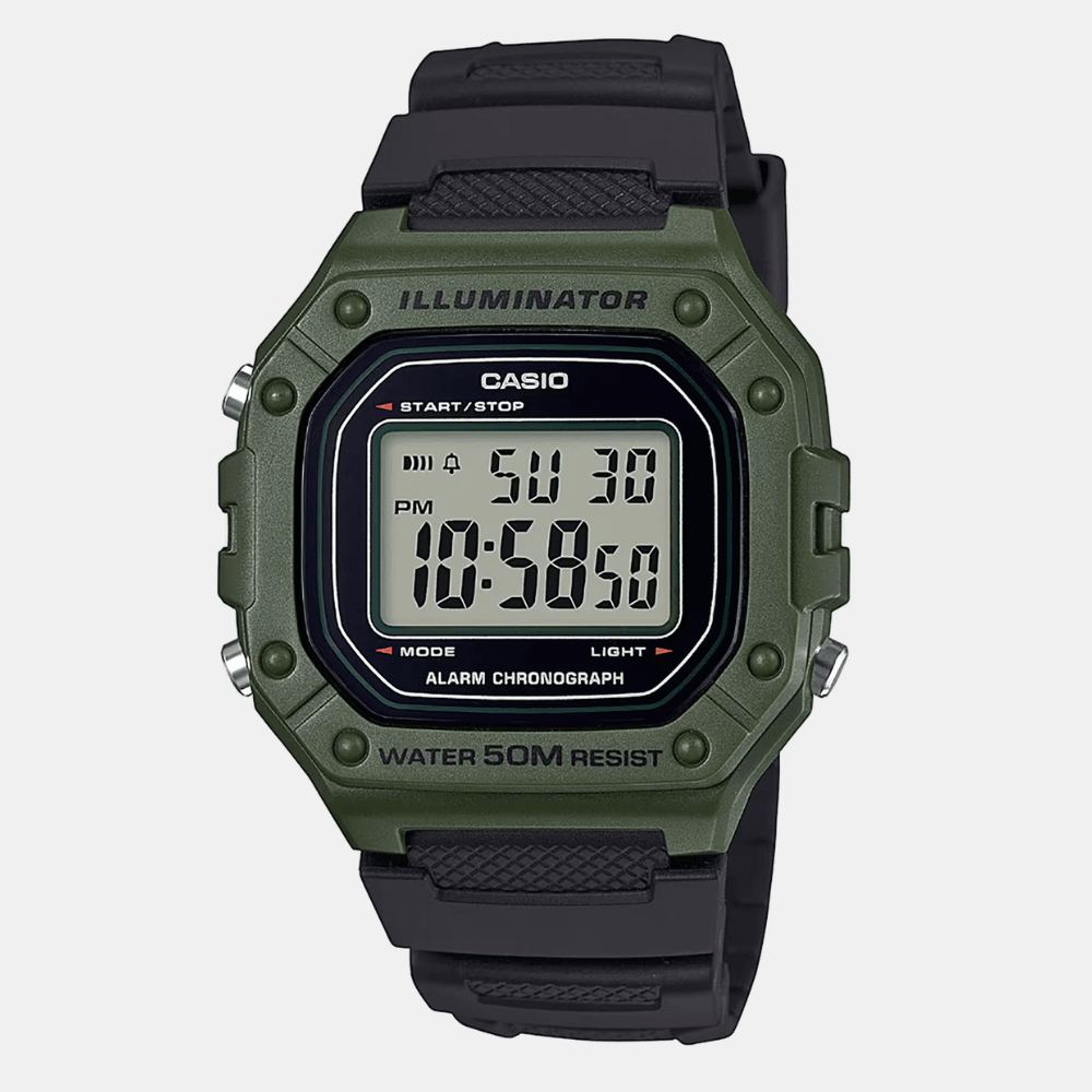 Reloj Casio Deportivo W-218H-3AVDF Resina Digital Verde Hombre1