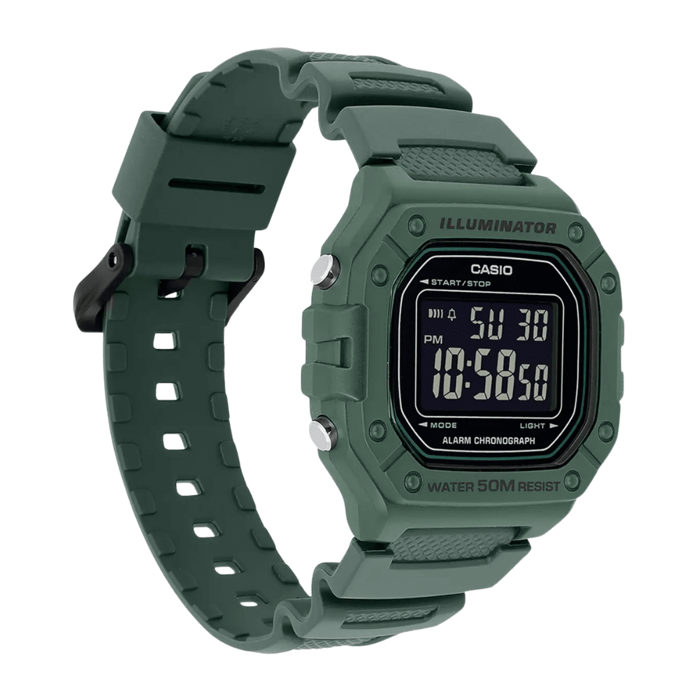 Reloj Casio Deportivo W-218H-3BVDF Resina Digital Verde/Dial Negro Hombre4
