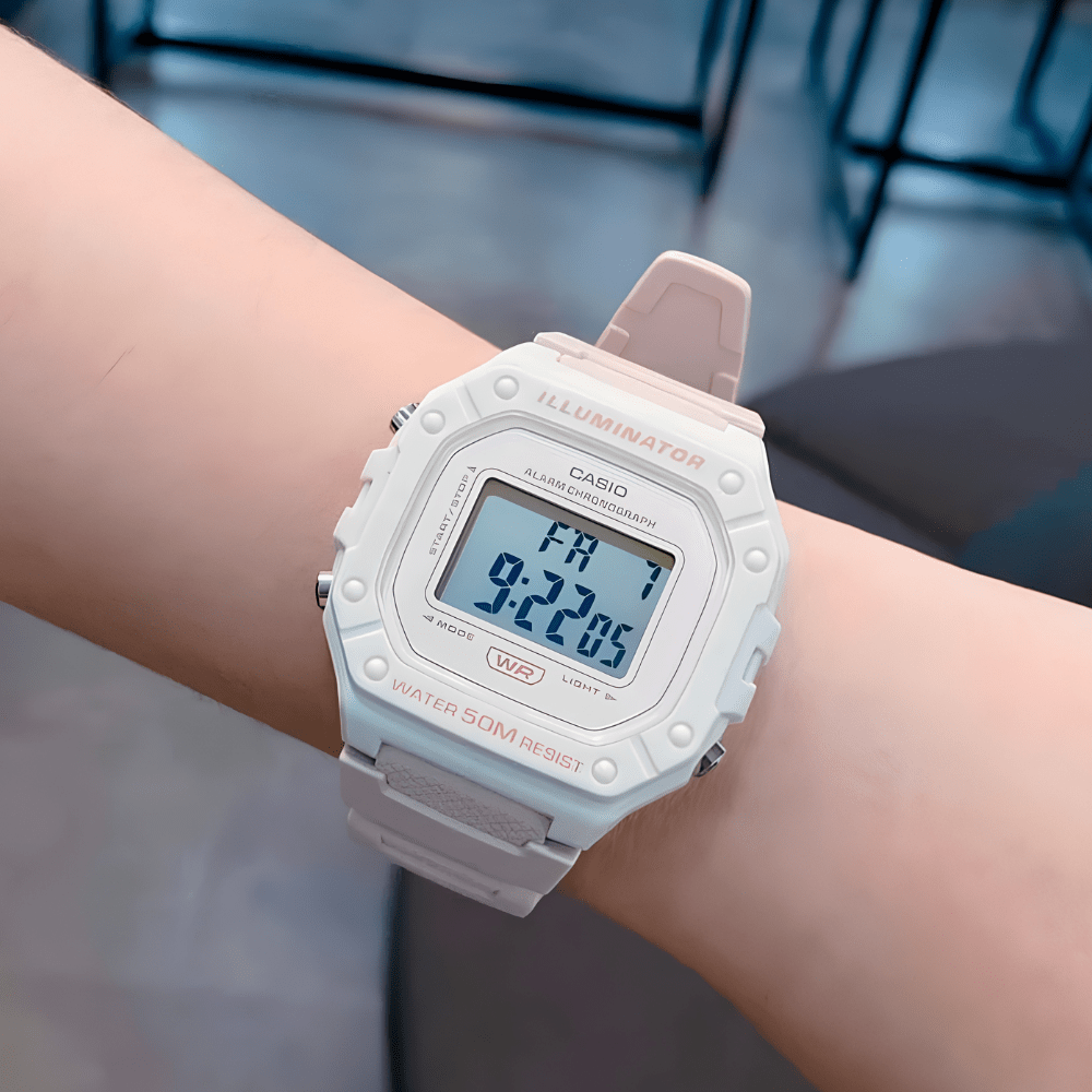 Reloj Casio Deportivo W-218HC-2AVDF Resina Digital Rosado Claro Mujer3