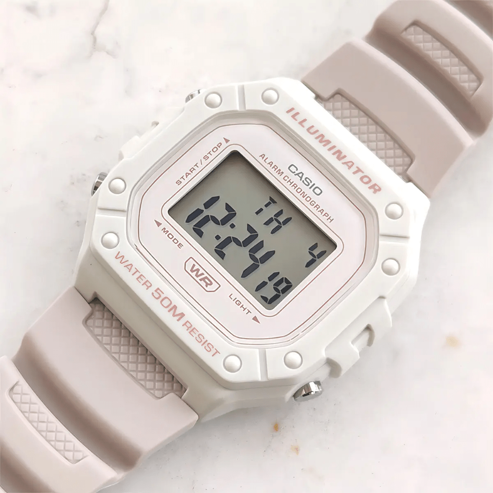 Reloj Casio Deportivo W-218HC-2AVDF Resina Digital Rosado Claro Mujer4