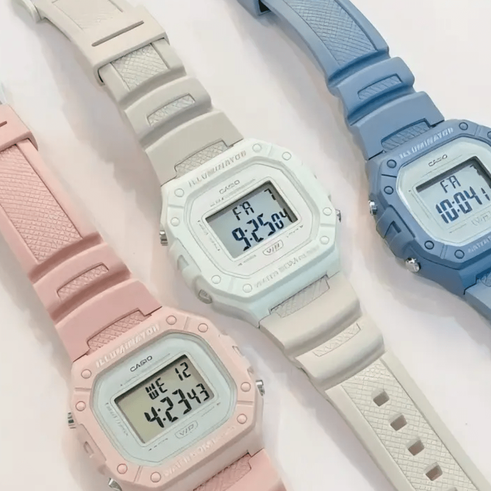 Reloj Casio Deportivo W-218HC-2AVDF Resina Digital Rosado Claro Mujer5