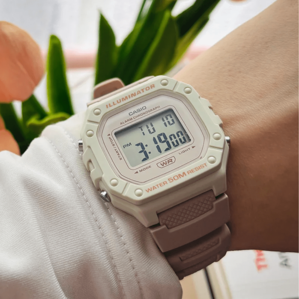 Reloj Casio Deportivo W-218HC-2AVDF Resina Digital Rosado Claro Mujer2