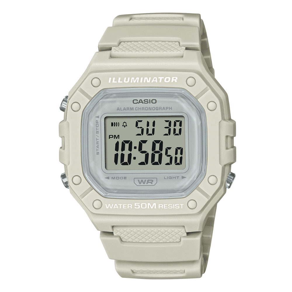 RELOJ CASIO W-218HC-8AVDF ILLUMINATOR DIGITAL BEIGE1