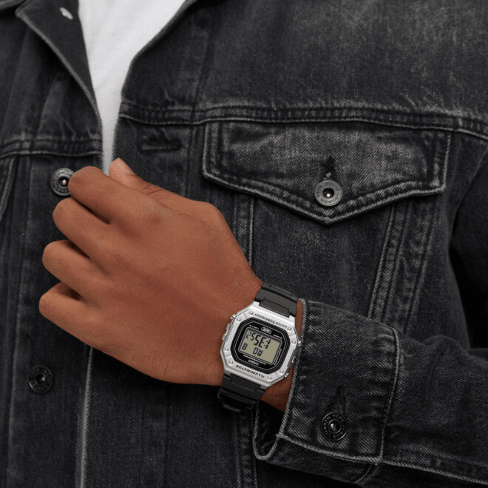 RELOJ CASIO W-218HM-7AVDF ILLUMINATOR DIGITAL PLATEADO2