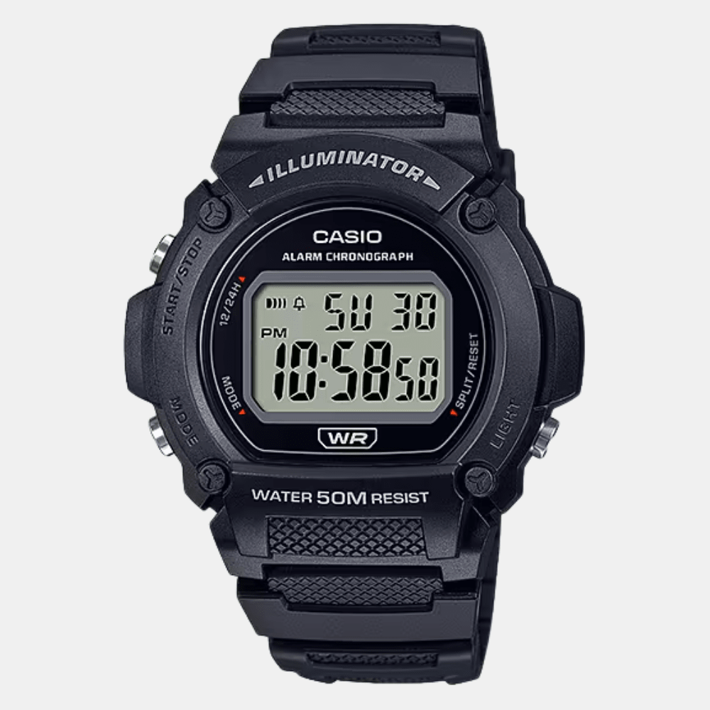 Reloj Casio Deportivo W-219H-1AVDF Digital Negro Hombre1