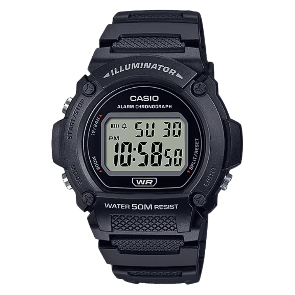 Reloj Casio Deportivo W-219H-1AVDF Digital Negro Hombre4