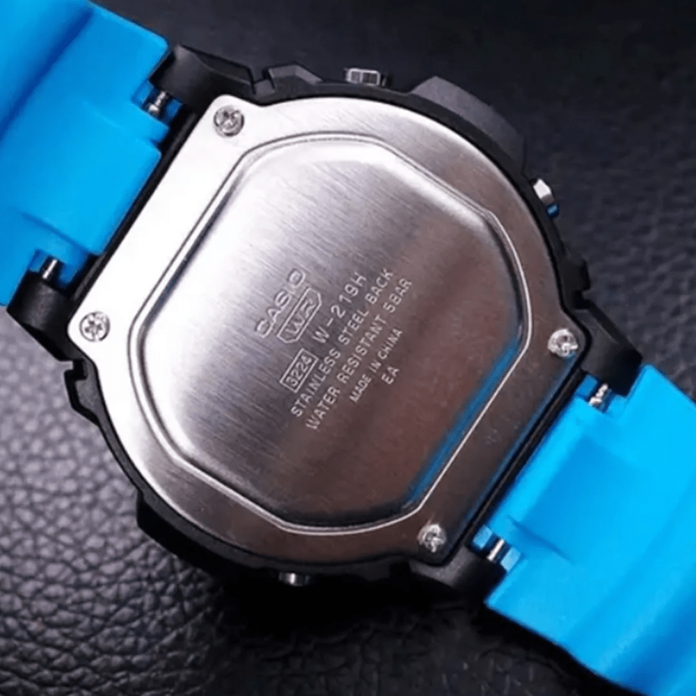 Reloj Casio Deportivo W-219H-2A2VDF  Digital Celeste/Negro Hombre3