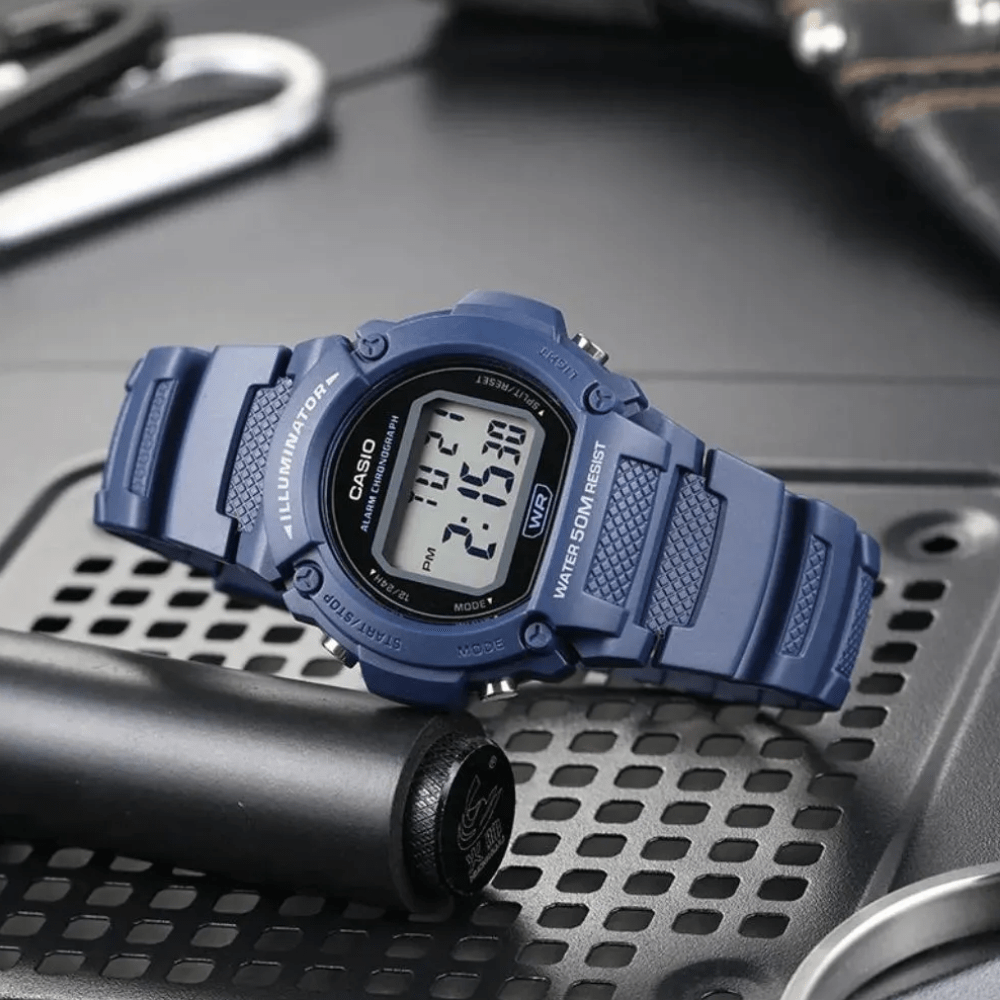 Reloj Casio Deportivo W-219H-2AVDF Digital Azul Hombre5