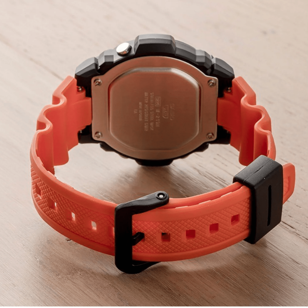 Reloj Casio Deportivo W-219H-4AVDF Digital Naranjo/Negro Hombre4
