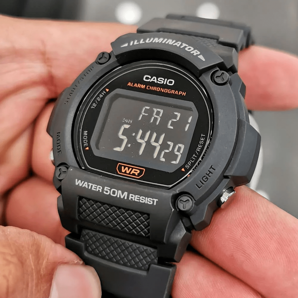 Reloj Casio Youth W-219H-8BVDF Digital Resina Negro Hombre3
