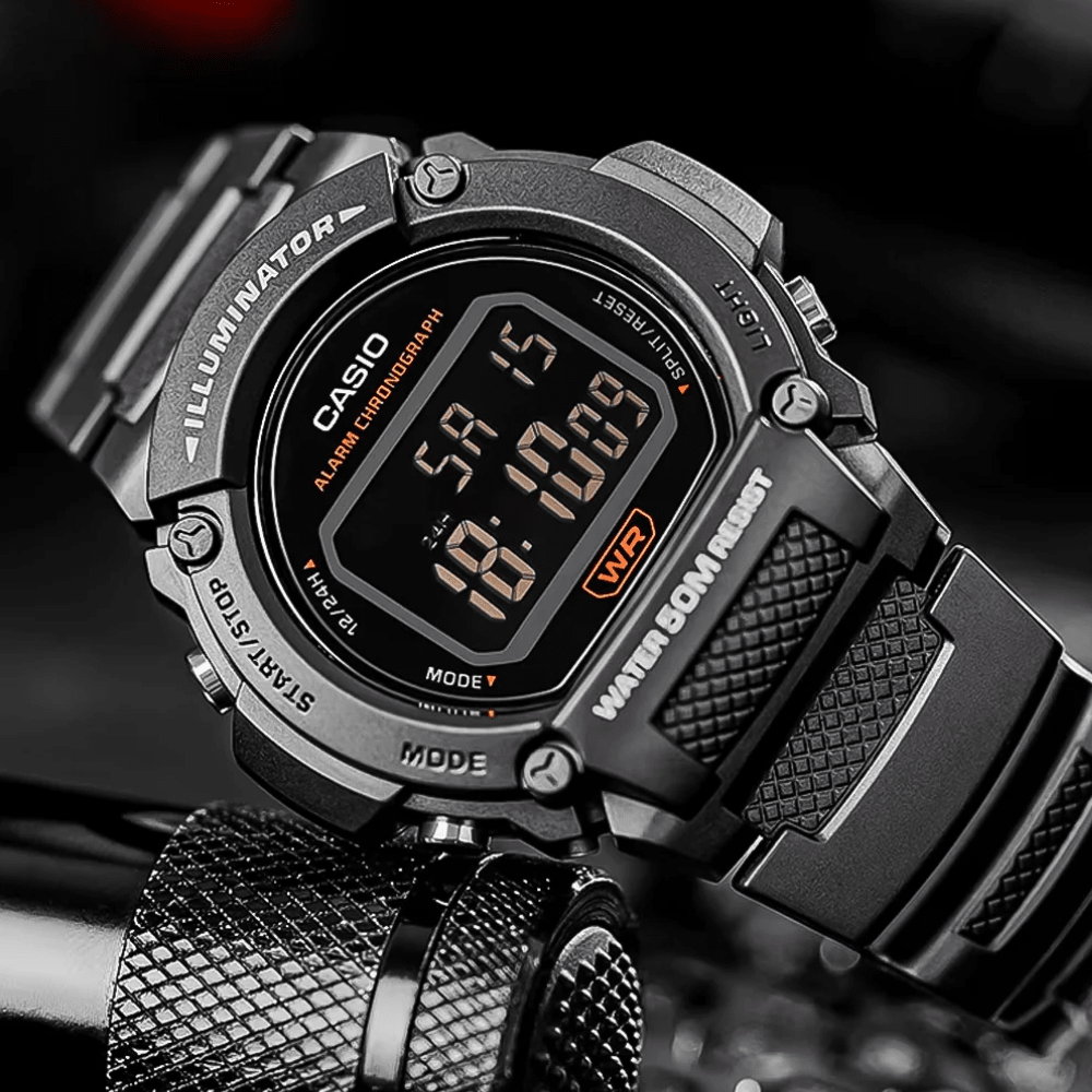 Reloj Casio Youth W-219H-8BVDF Digital Resina Negro Hombre5