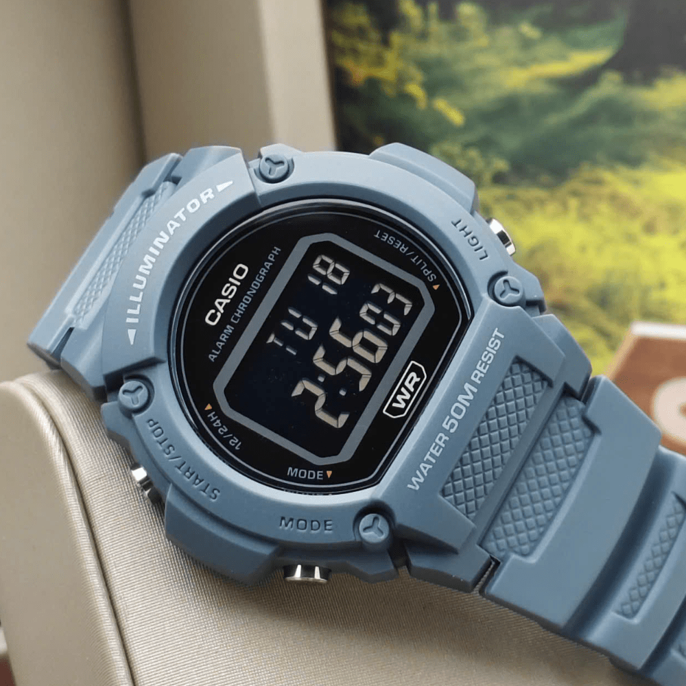 Reloj Casio Youth W-219HC-2BVDF Digital Resina Azul Hombre4