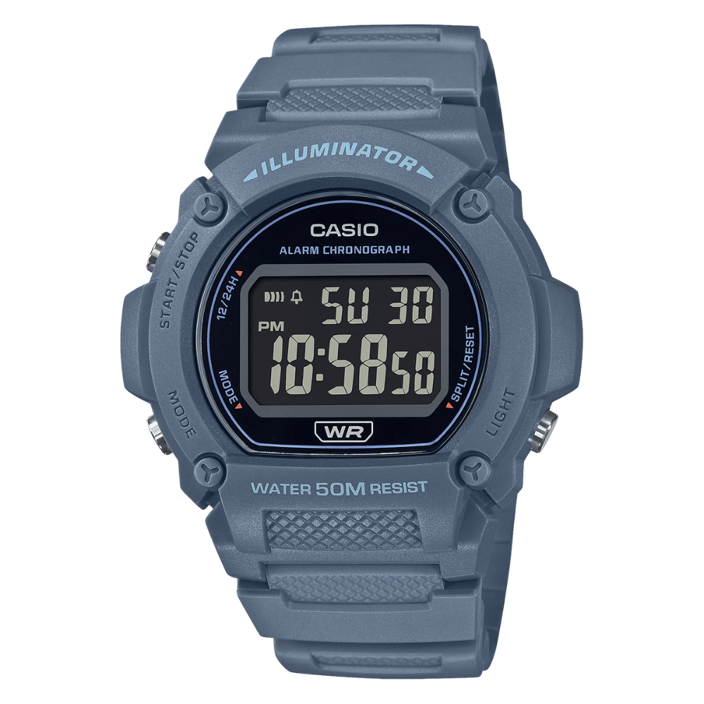Reloj Casio Youth W-219HC-2BVDF Digital Resina Azul Hombre8