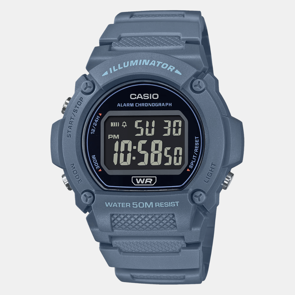 Reloj Casio Youth W-219HC-2BVDF Digital Resina Azul Hombre1