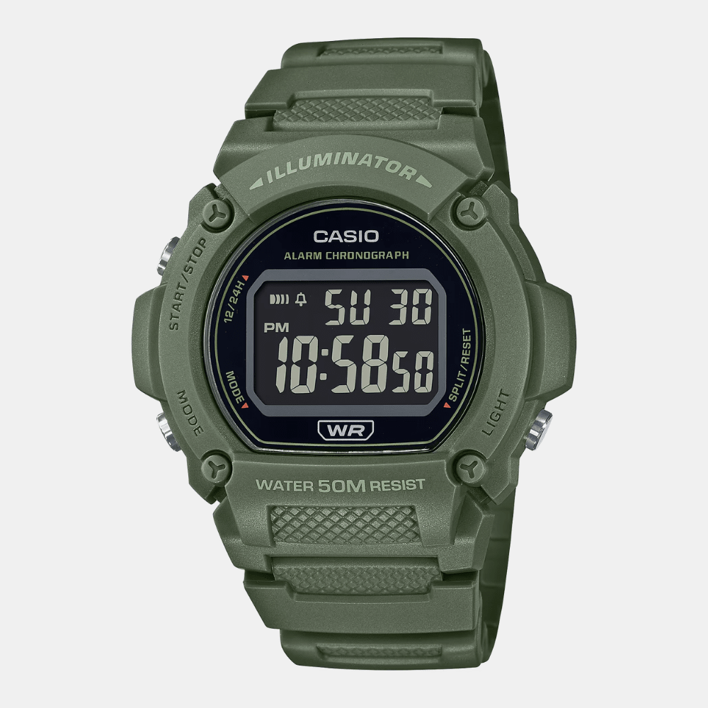 Reloj Casio Deportivo W-219HC-3BVDF Digital Verde/Dial Negro Hombre1