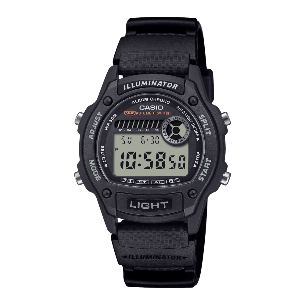 Reloj Casio Deportivo W-220H-1AVDF Illuminator Digital Negro/Gris Hombre5