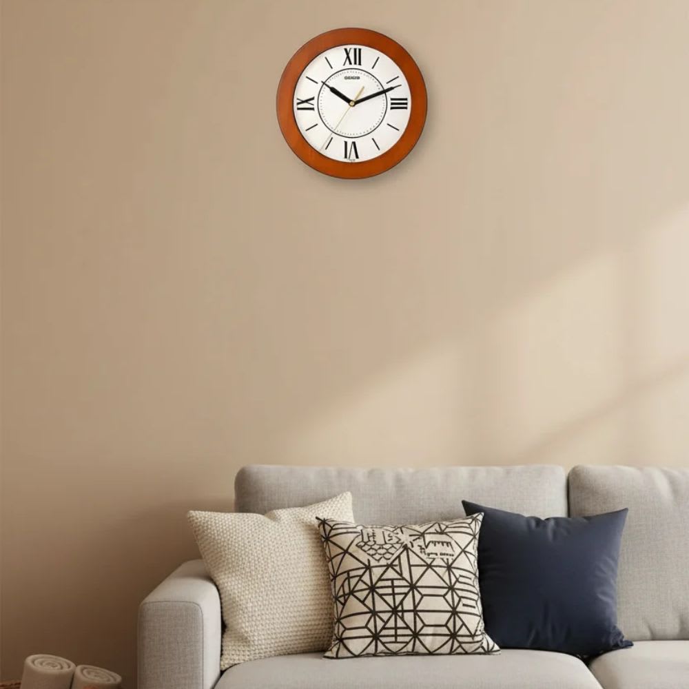 Reloj Mural Casio IQ-126-5BDF Análogo Café2