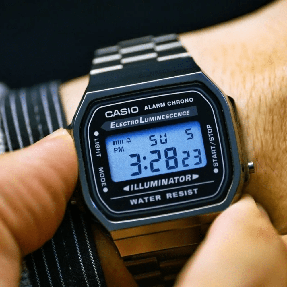 RELOJ CASIO A168WGG-1ADF PLATEADO VINTAGE4