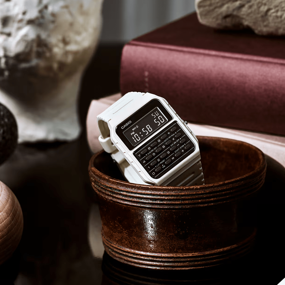 RELOJ CASIO CA-53WF-8BCF CALCULADORA BLANCO3