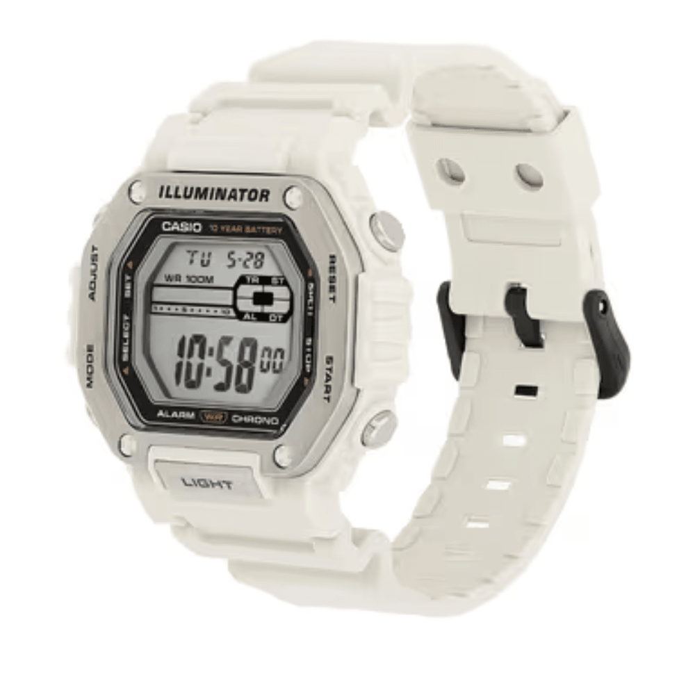 Reloj Casio Deportivo MWD-110H-8AVDF Heavy Duty Aesthetics Digital Blanco Hombre3