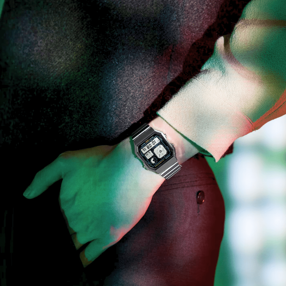 RELOJ CASIO A130WE-1ADF PLATEADO UNISEX3