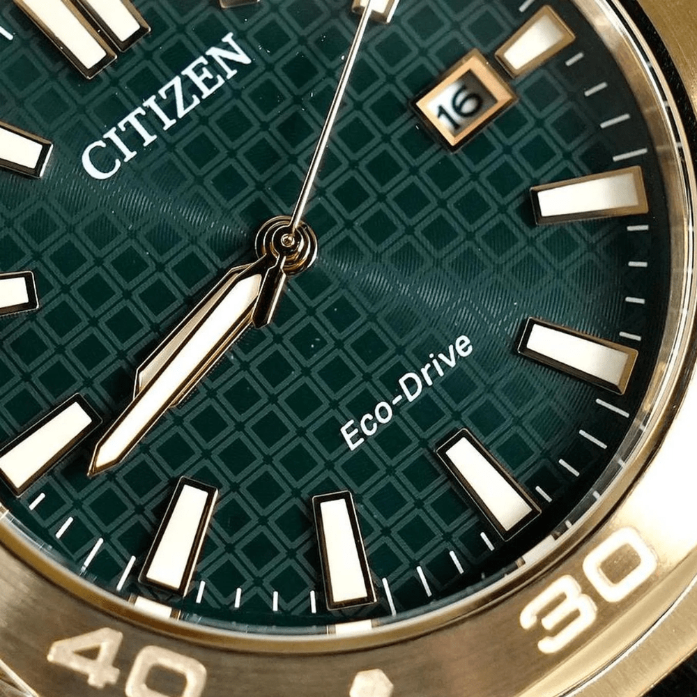 Reloj Citizen Eco-Drive BM7633-81X Golden Rose Dial Verde Acero Hombre3