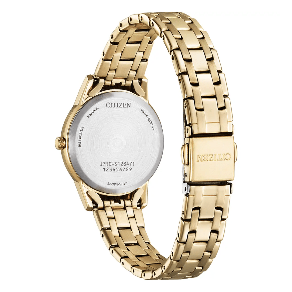 Reloj Citizen Eco-Drive FE1243-83A Dorado Acero Mujer4