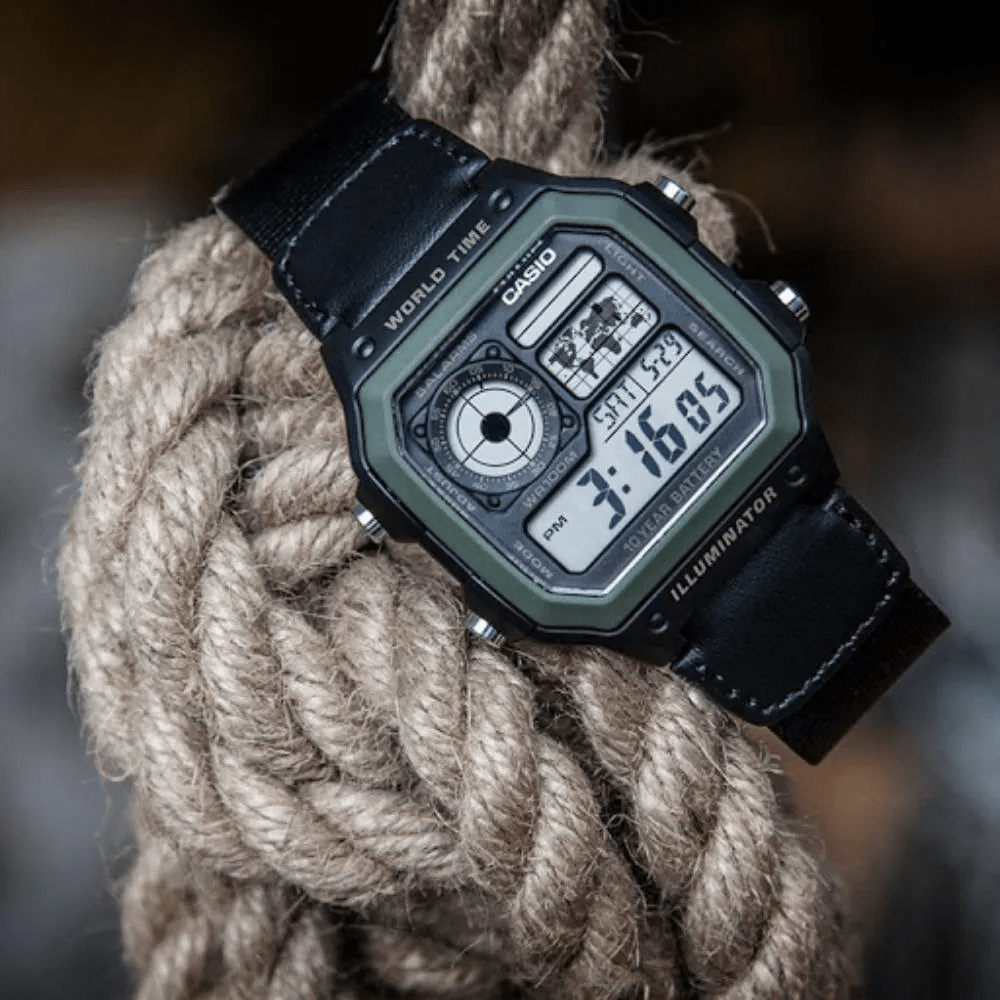 RELOJ CASIO AE-1200WHB-1BVDF WORLD TIME VERDE3