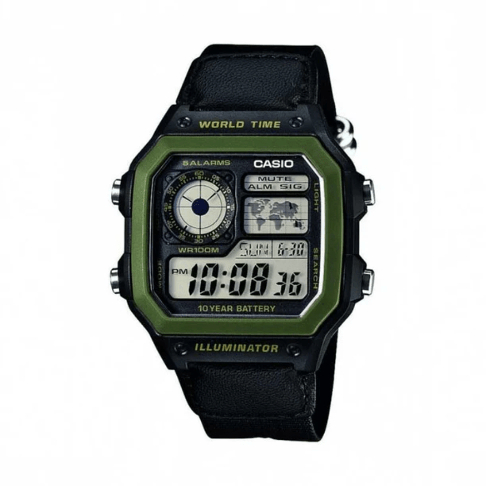 RELOJ CASIO AE-1200WHB-1BVDF WORLD TIME VERDE1