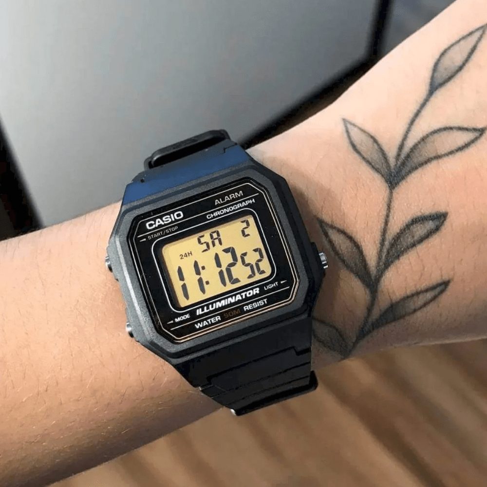 RELOJ CASIO W-217H-9AVDF NEGRO DORADO2