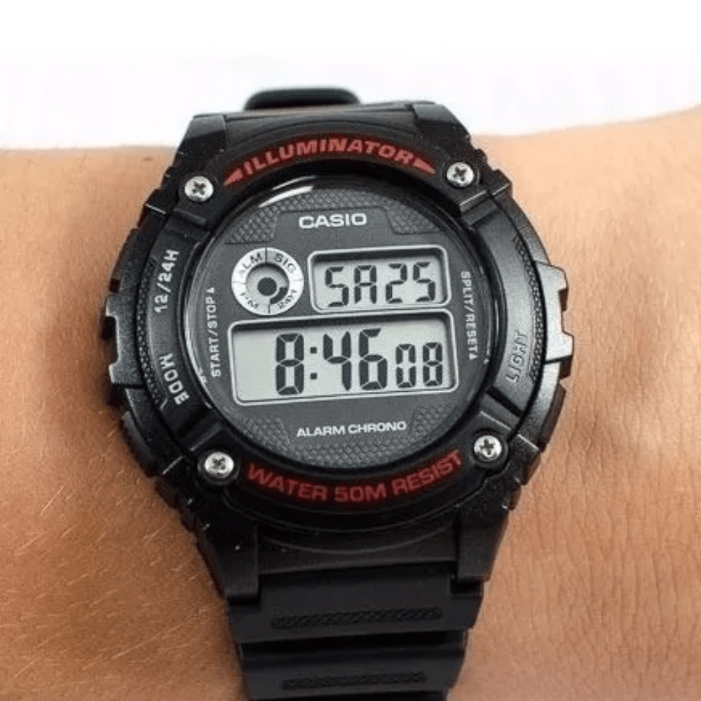 RELOJ CASIO W-216H-1AVDF ILLUMINATOR NEGRO2