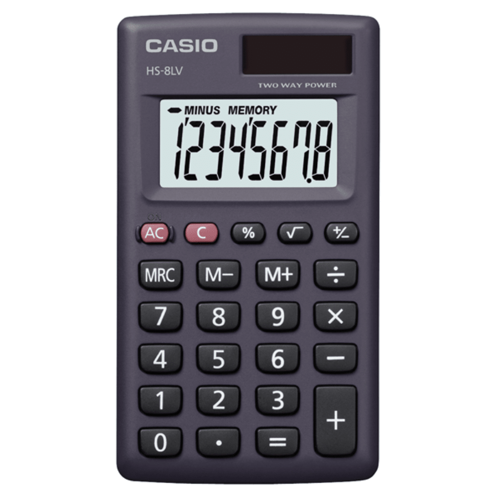 CALCULADORA CASIO HS-8LV-BK NEGRA1