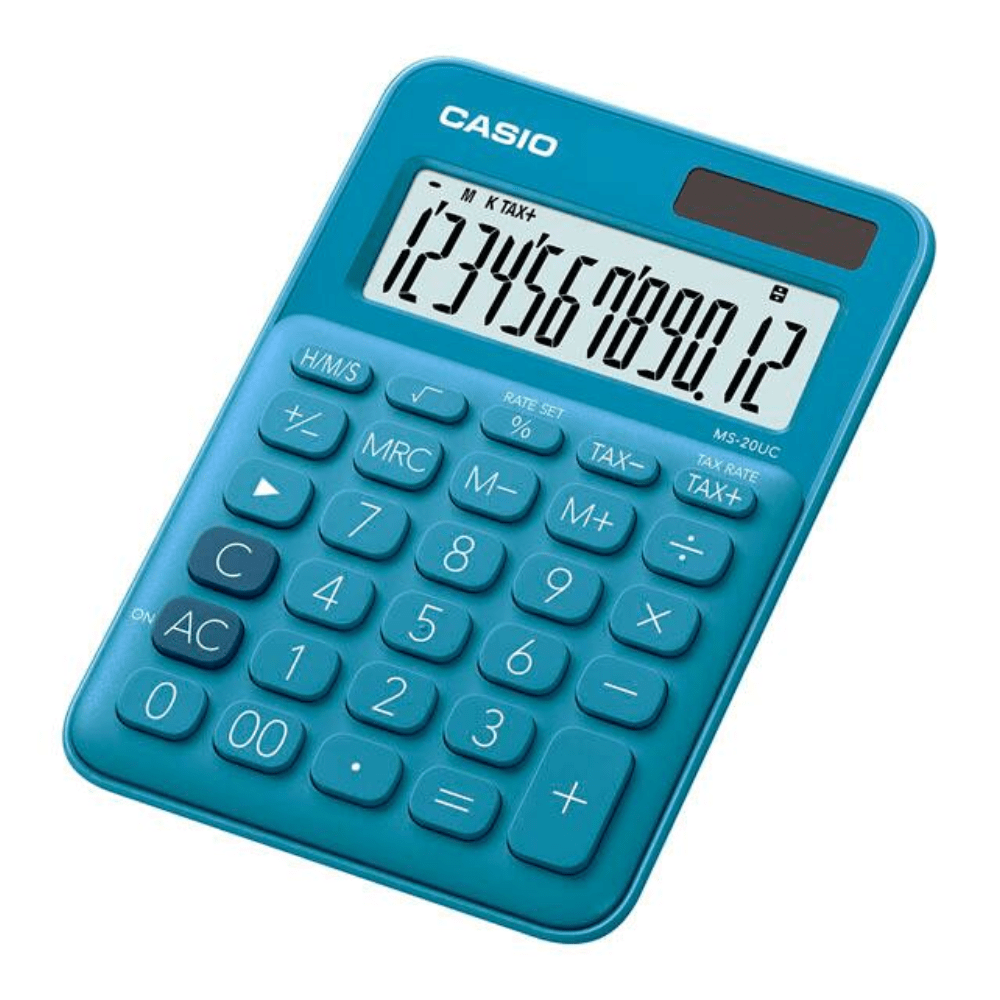 CALCULADORA CASIO MS-20UC-BU AZUL1