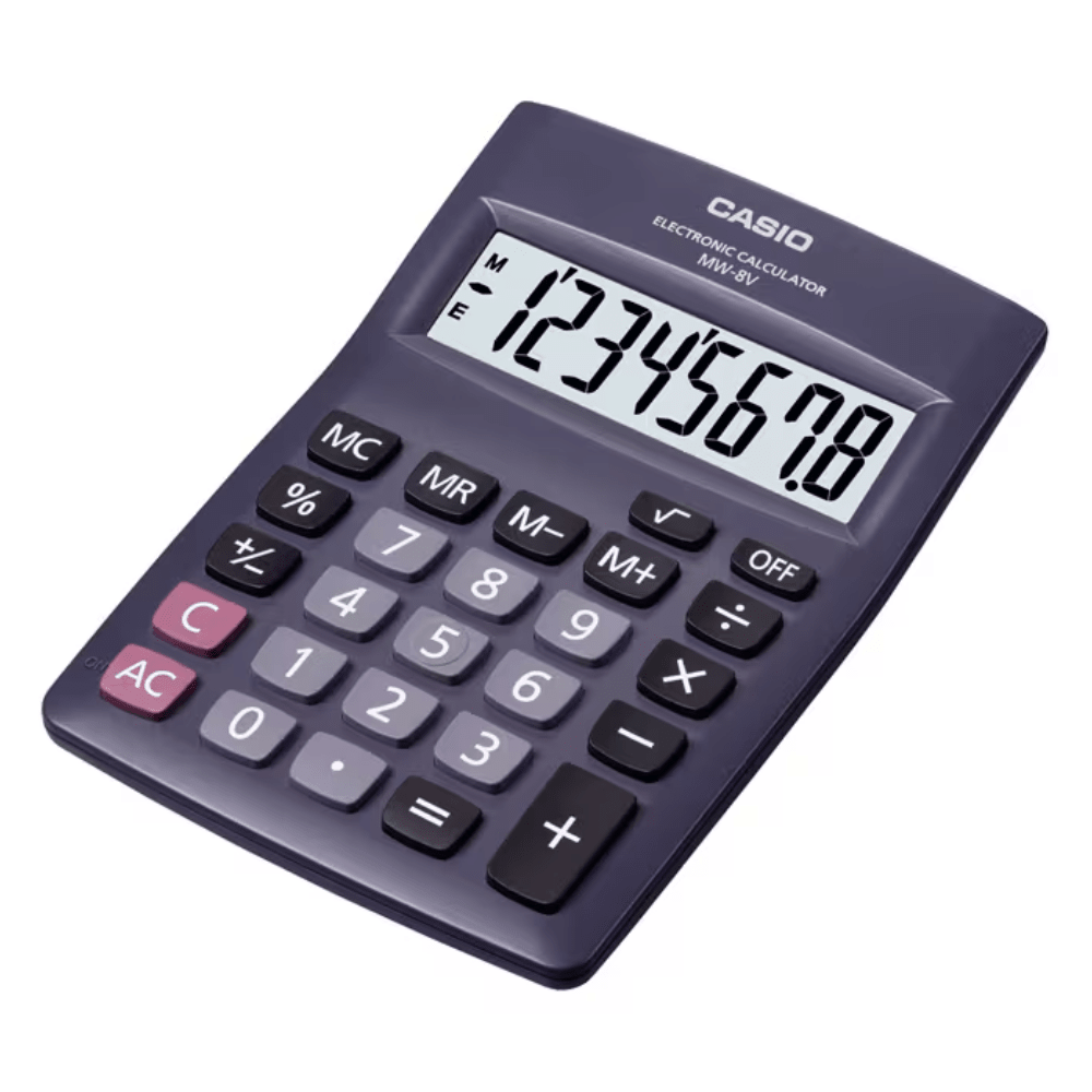 CALCULADORA CASIO MW-8V-BK1
