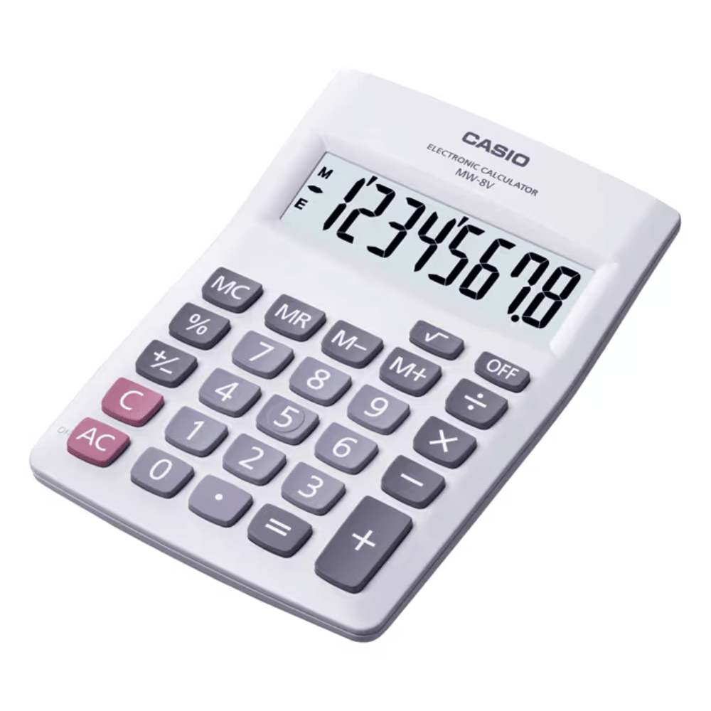 CALCULADORA CASIO MW-8V-WE1