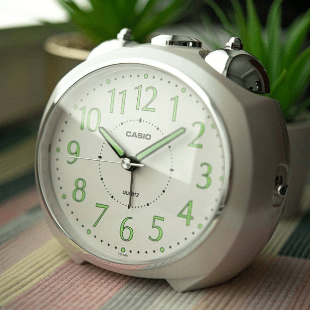 DESPERTADOR CASIO TQ-369-7DF BLANCO3